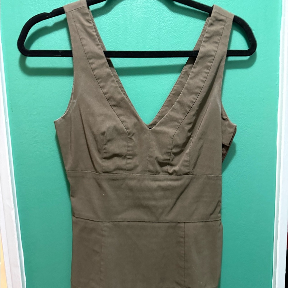 Cue Olive Green Peplum Top